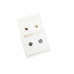 Gold Dipped Square Earrings