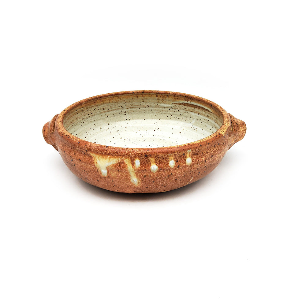 Rust Serving Bowl With Handles