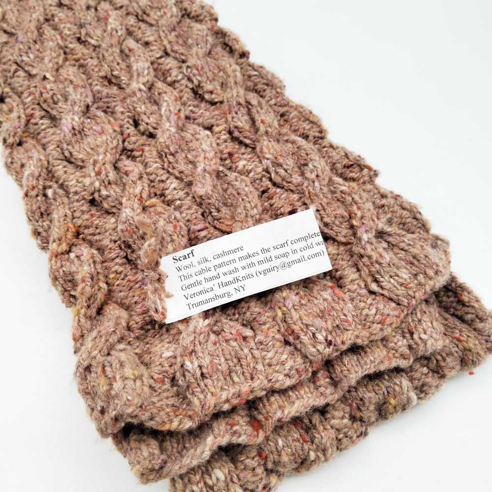 Wool Cableknit Scarf – Handwork Ithaca's Artist Cooperative