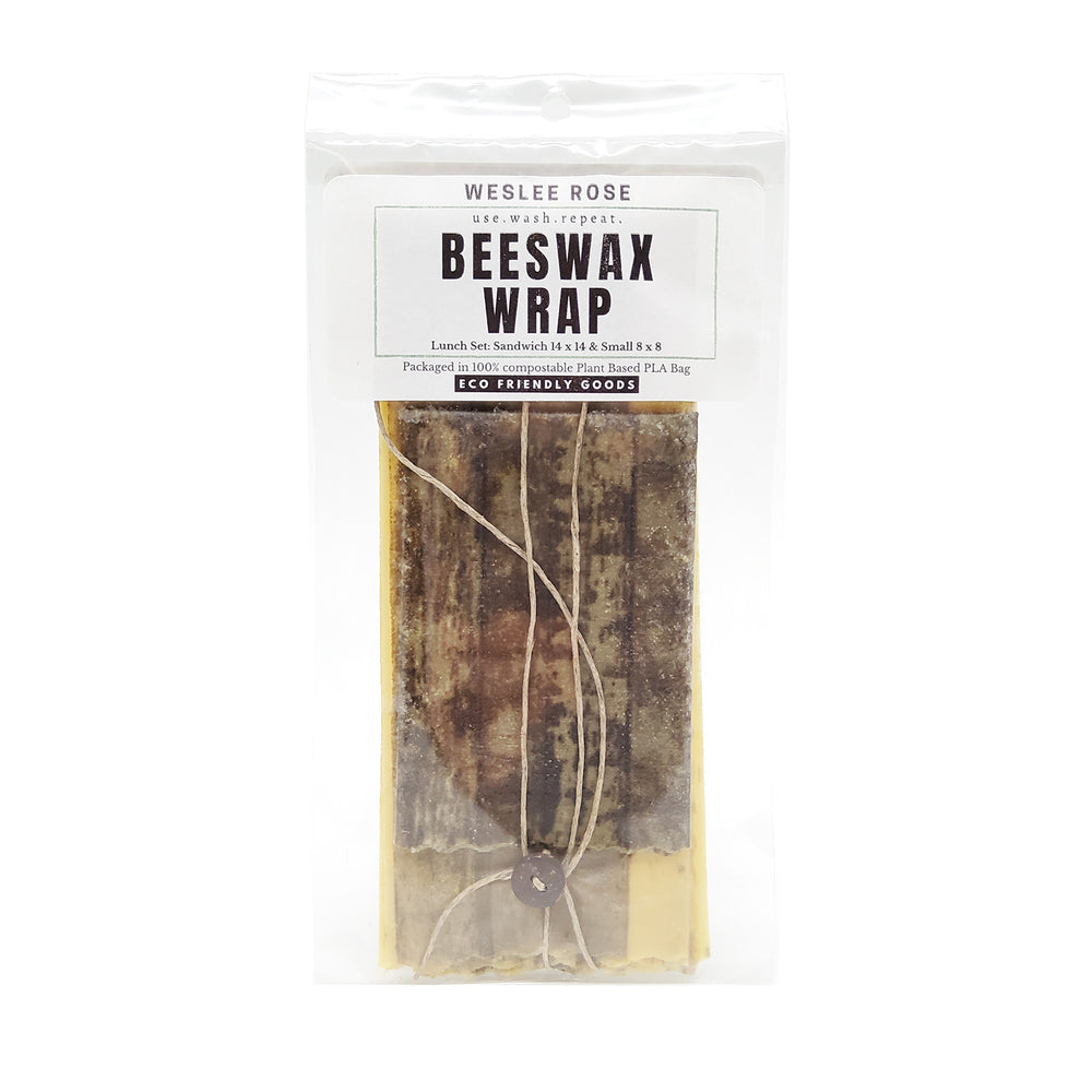 Beeswax Wrap Wood Lunch Set