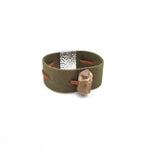 Large Pietersite Green Cork Bracelet