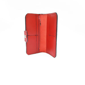Large Red Leather Wallet