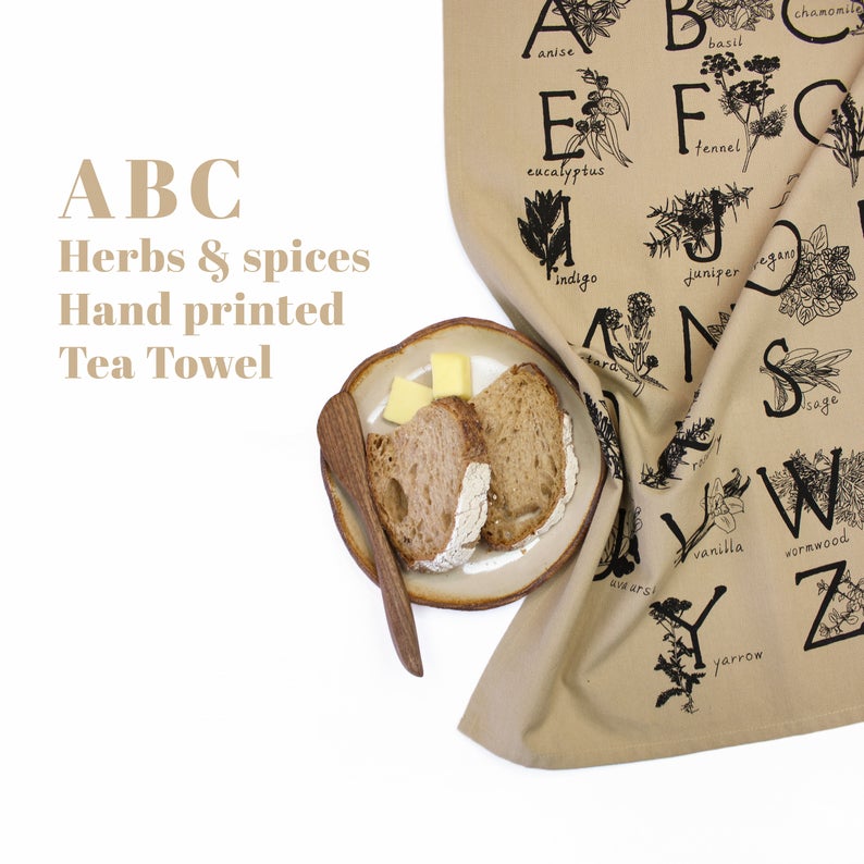 ABC Herbs & Spices Kitchen Towel