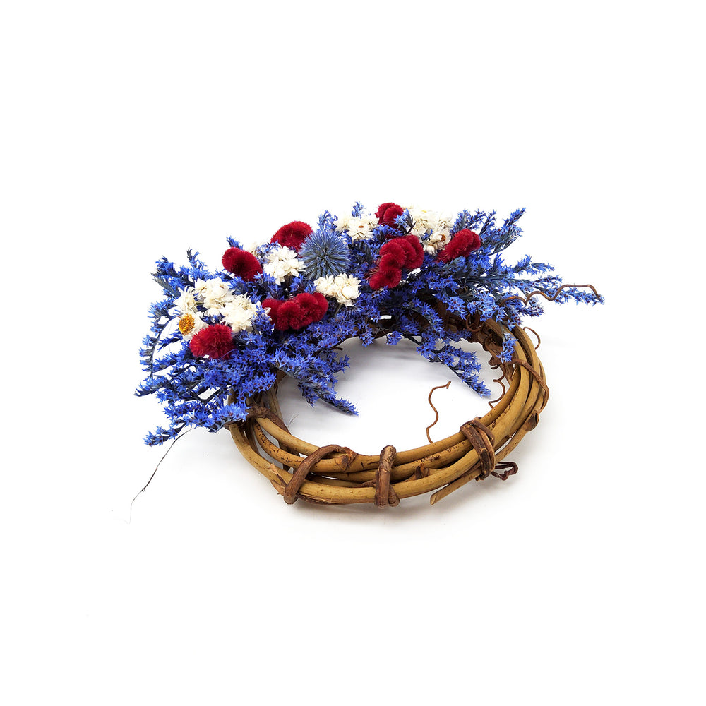 Small Vine Wreath With Globe Thistle