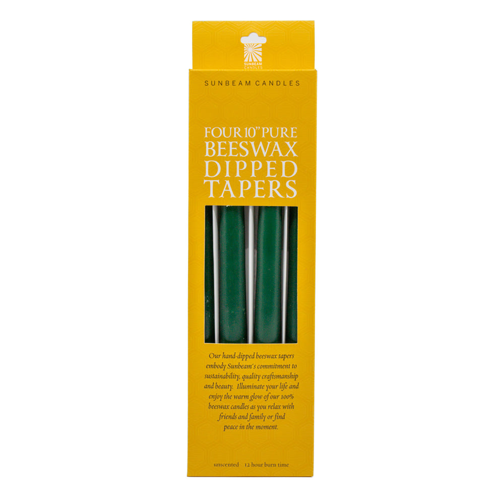 Tapers 10" Case of 4 HUNTER GREEN