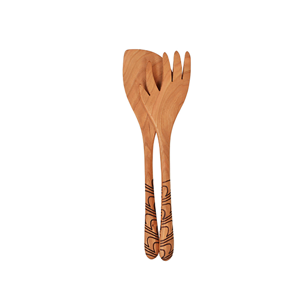 Scribble Forked Salad Set 12&quot;