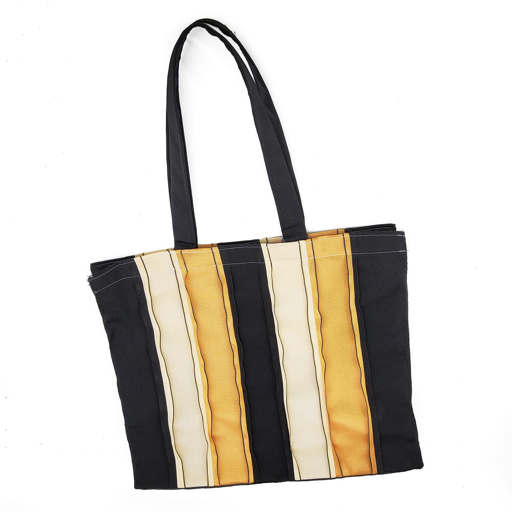 Yellow and Black Large Tote Bag
