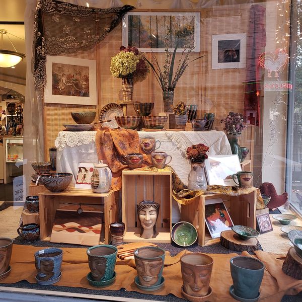 🪟 Our new window display is a ceramic Wonderland, featuring the encha