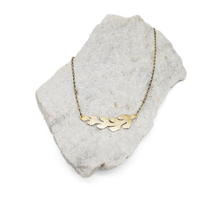 Brass Leaf Necklace