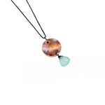Itty Bitty Circle With Stone Necklace