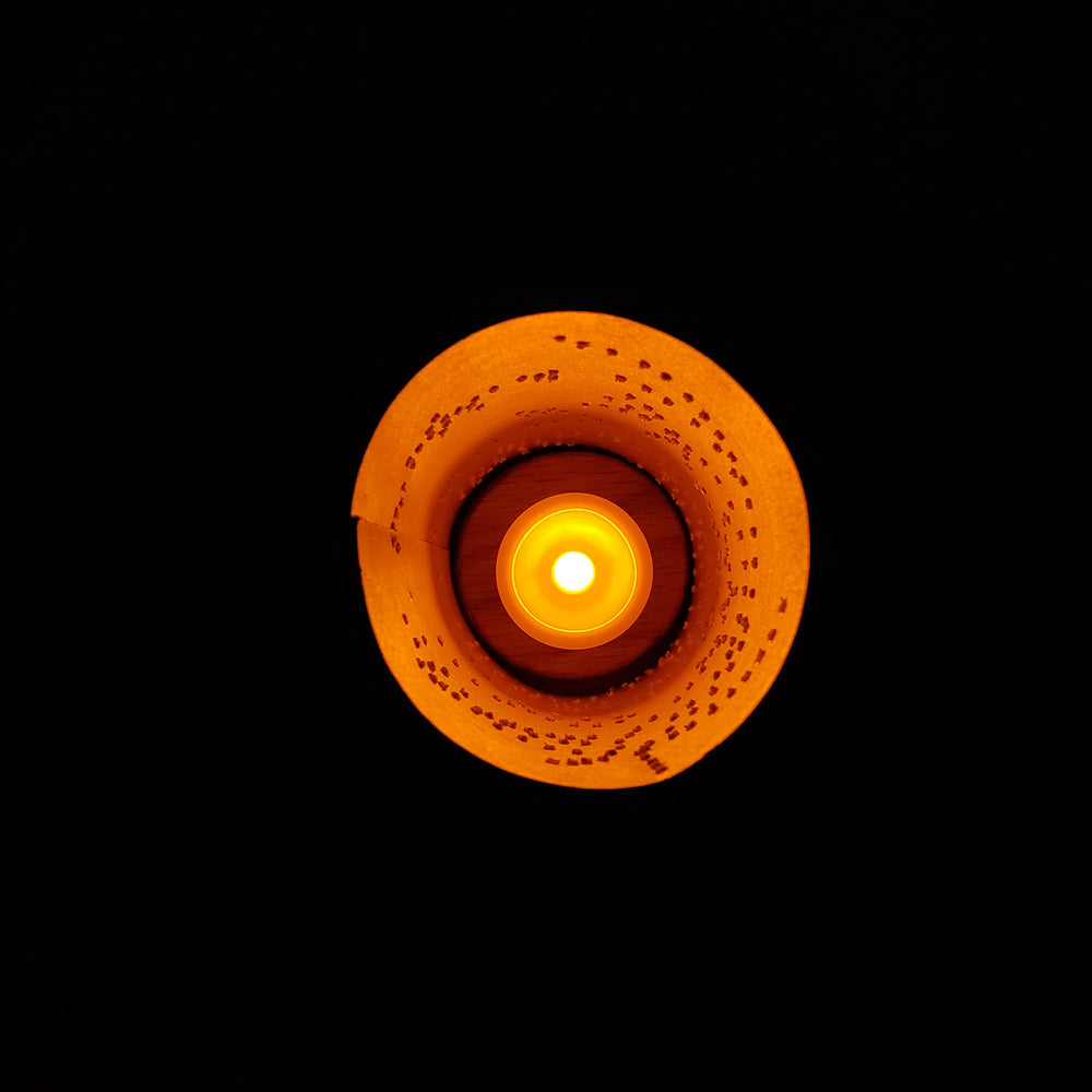 Blue and Green Floral Lantern