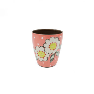 
            
                Load image into Gallery viewer, Floral Polka Dot Juice Cup Pink
            
        