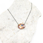 Medium Oval Firepainting Necklace