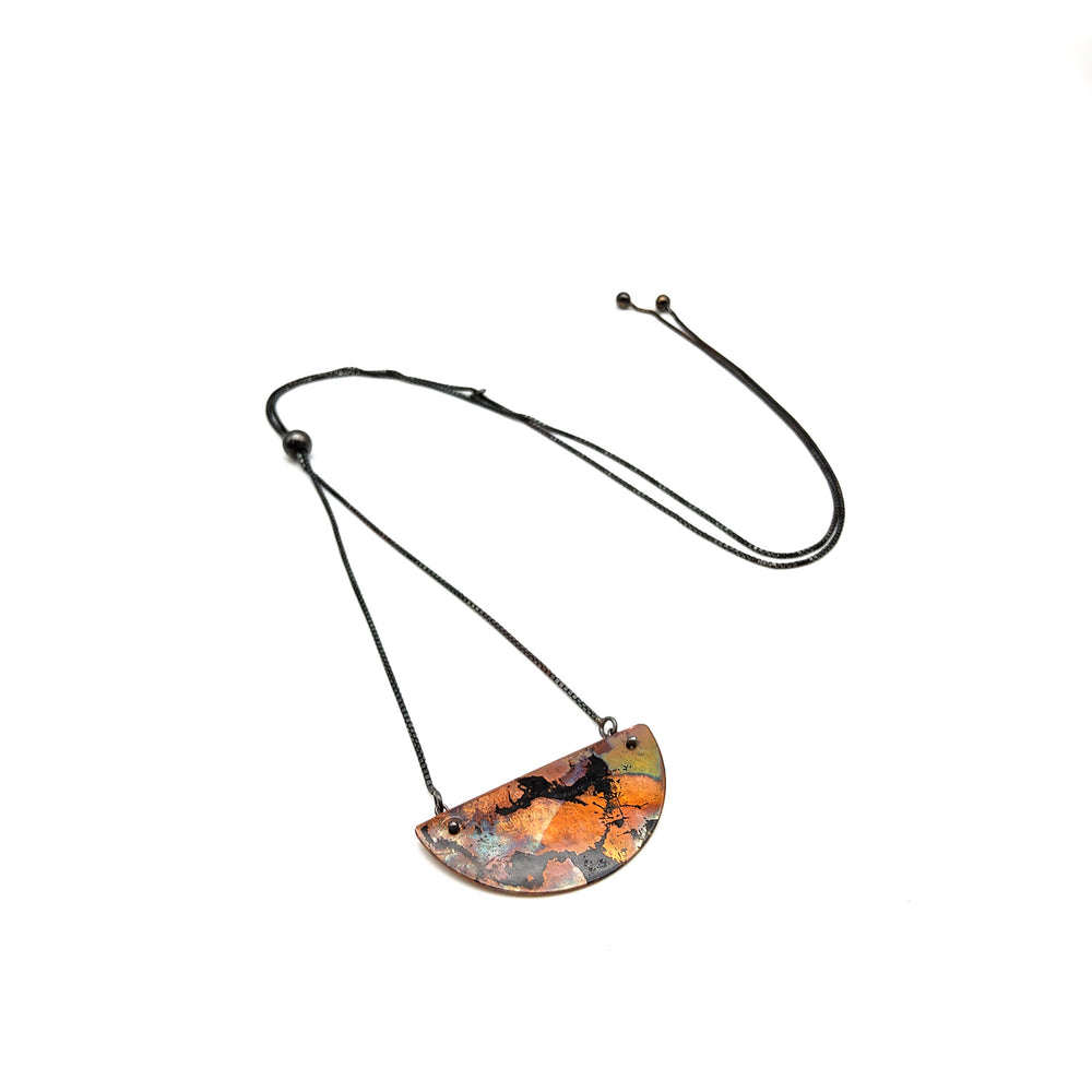 Half Moon Drawstring Necklace