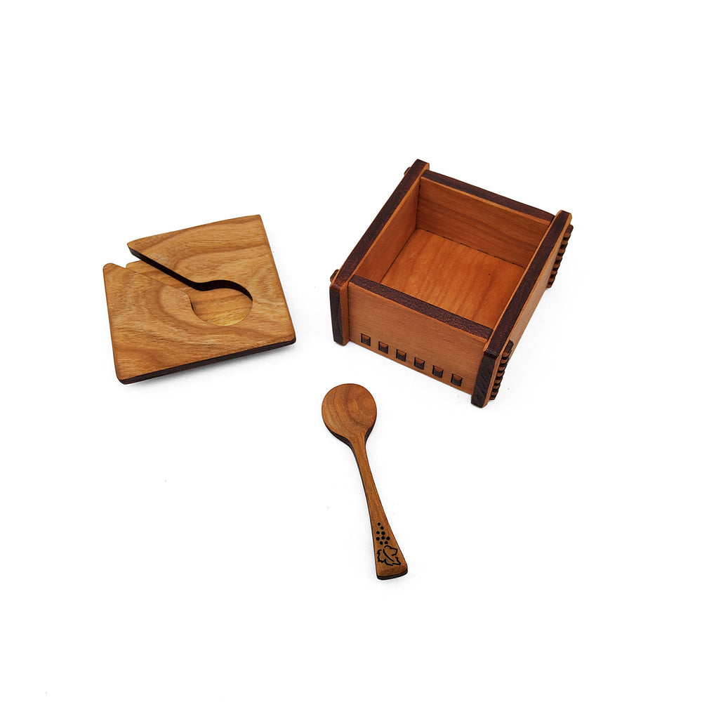Salt Box and Spoon Set Grapes