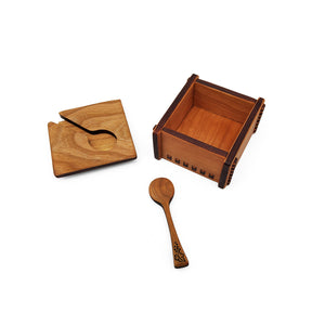 Salt Box and Spoon Set Grapes