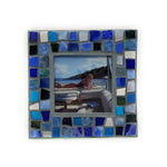 Small Square Blue Mosaic Frame