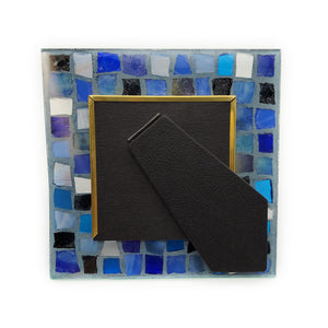 Small Square Blue Mosaic Frame