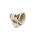 Black and Rose Ornamented Tall Mug