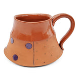 Purple Spotted Terracotta Mug