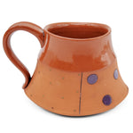 Purple Spotted Terracotta Mug