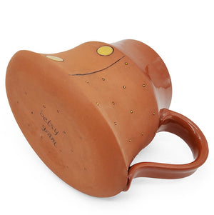Yellow Spotted Terracotta Mug