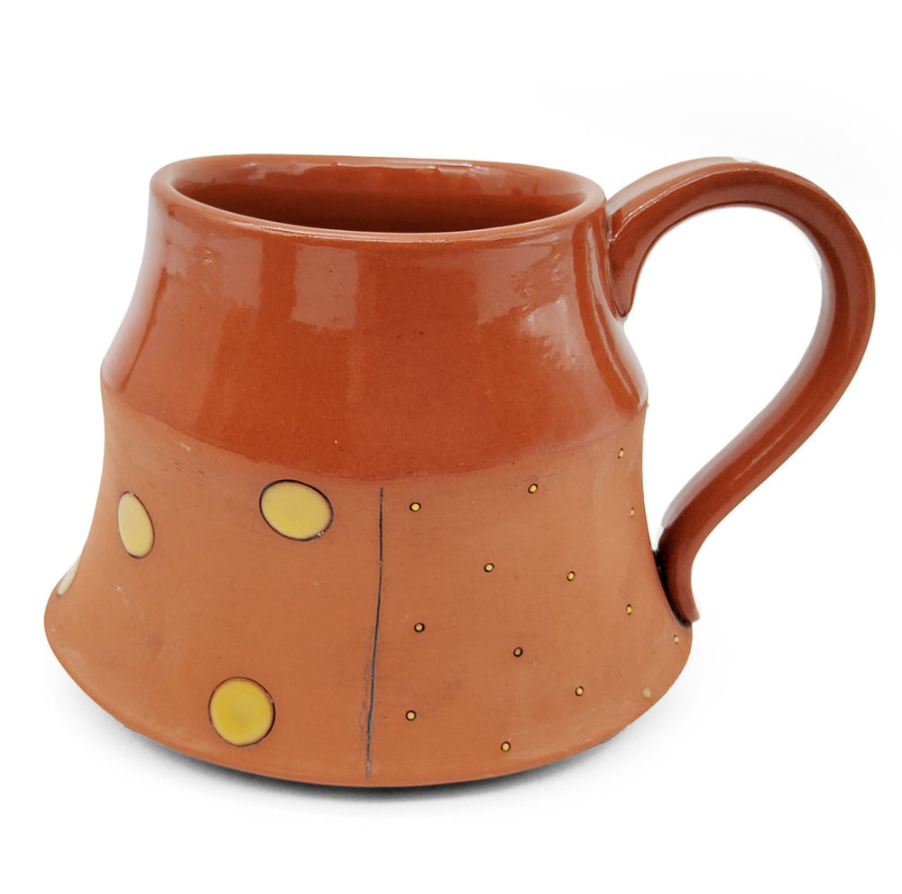 Yellow Spotted Terracotta Mug