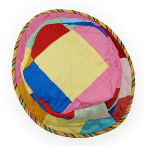 Color Block Vintage Quilt Bucket Hat