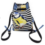 Upcycled Vintage Chickadee Backpack