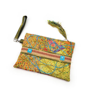 Upcycled Fabric Portfolio Clutch