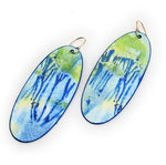 Tree Reflections Watercolor Earrings