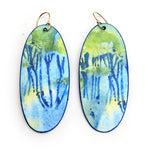 Tree Reflections Watercolor Earrings