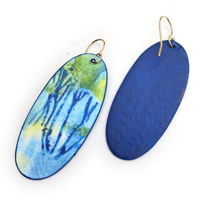 Tree Reflections Watercolor Earrings