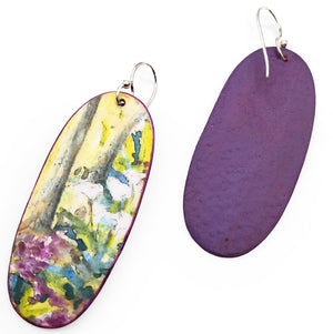 Wildflower Forest Watercolor Earrings