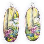 Wildflower Forest Watercolor Earrings