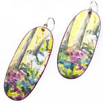 Wildflower Forest Watercolor Earrings