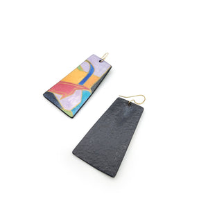 Abstract Watercolor Earrings