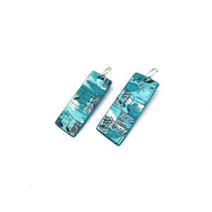 Musical Note Rectangle Earrings