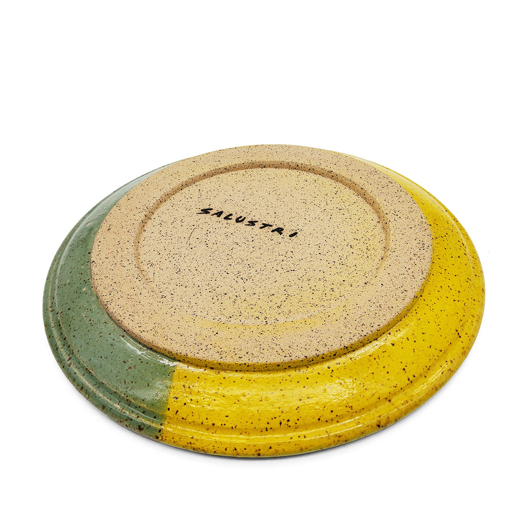 Abstract Color Block Ceramic Plate
