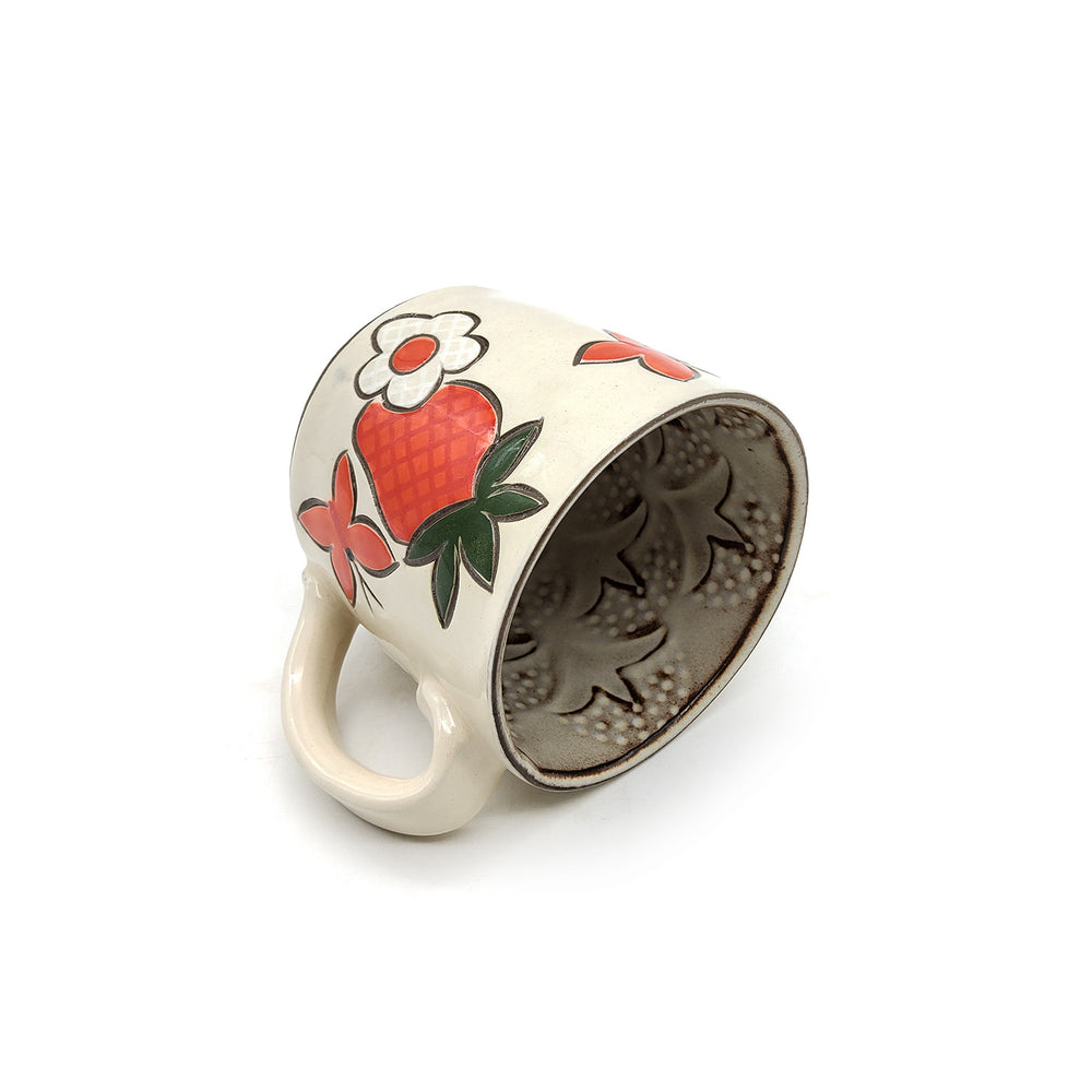 Strawberry Painted Mug