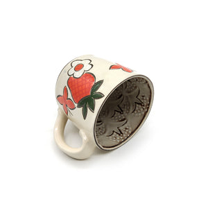 Strawberry Painted Mug