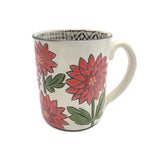 Red Chrysanthemum Mug