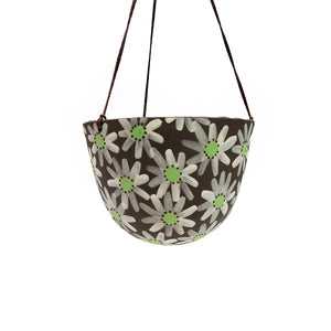 Painted Daisies Hanging Planter