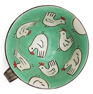 Chicken Pattern Soup Mug