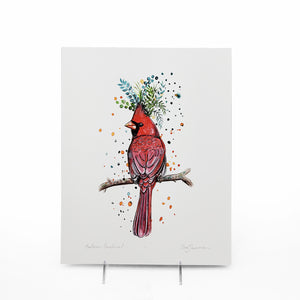 "Northern Cardinal" Print 11 X 14