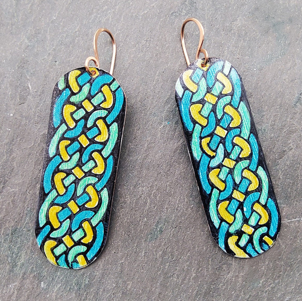 Colorful Celtic Knot Earrings