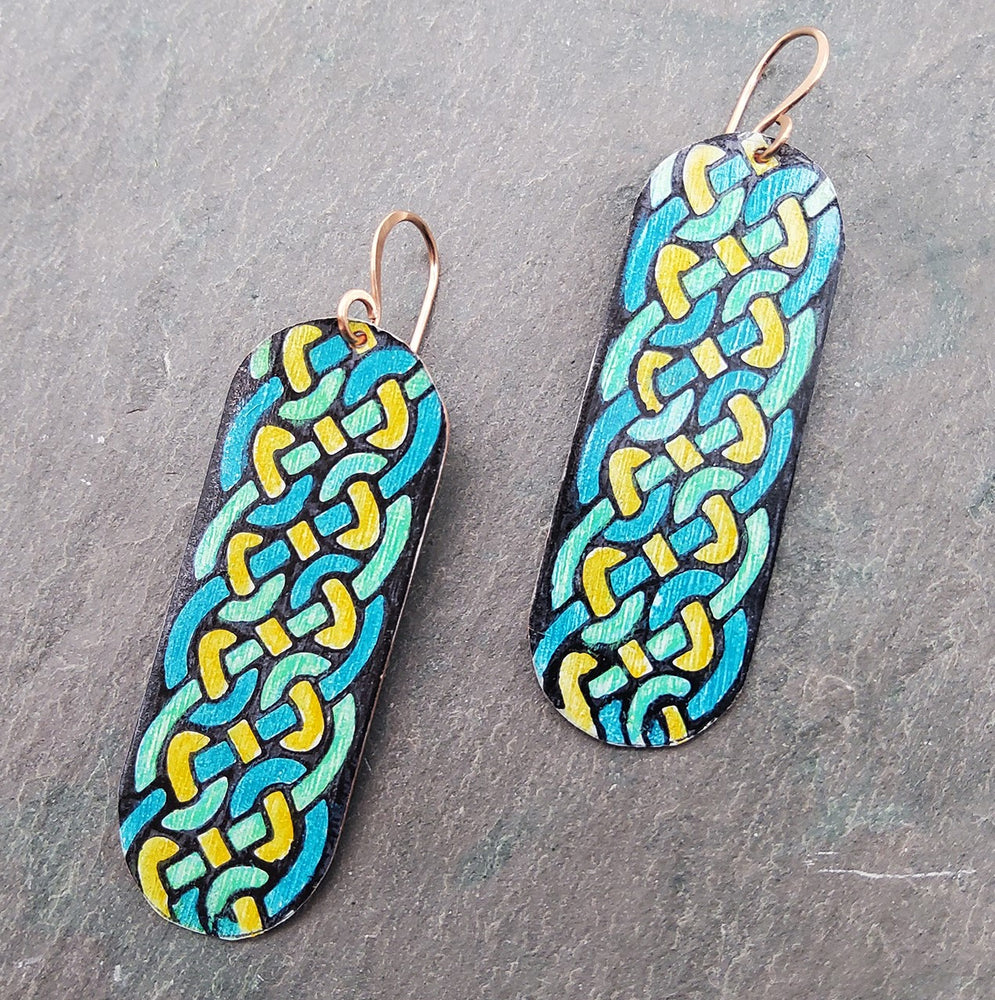 Colorful Celtic Knot Earrings