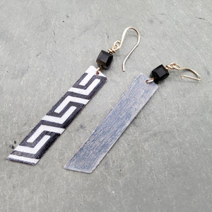 Black & White Geometric Earrings