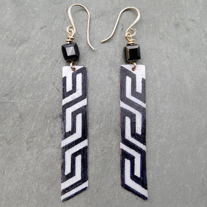 Black & White Geometric Earrings