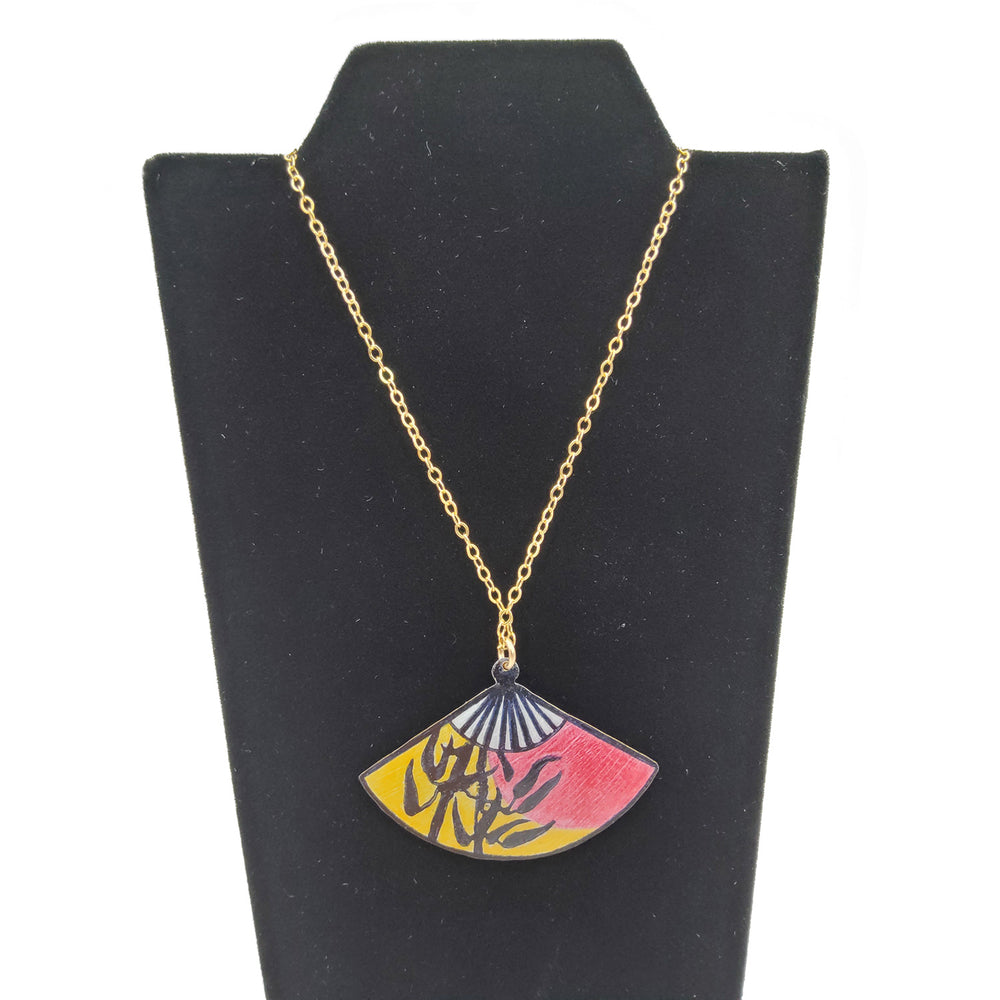 Bamboo Stalks Fan Pendant